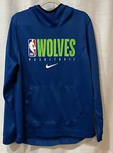 EUC Nike NBA Minnesota Timberwolves Shooting Hoodie Blue Size Men Medium - Picture 1 of 6