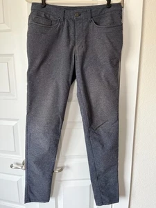 Pantaloni Lululemon ABC skinny *Tech Canvas 32" Heathered Deep Navy taglia 31 (M5A93S) - Foto 1 di 8