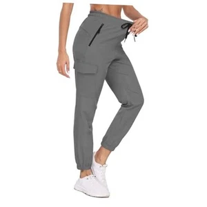 Cargo Pants Women Water Resistant Joggers with Pockets Hiking Pants - Picture 1 of 6