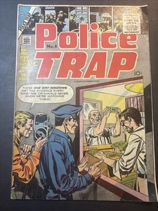 POLICE TRAP #6 1955 ARTE DE PORTADA DE SIMON & KIRBY Cómic de la Edad de Oro RARO - Imagen 1 de 10