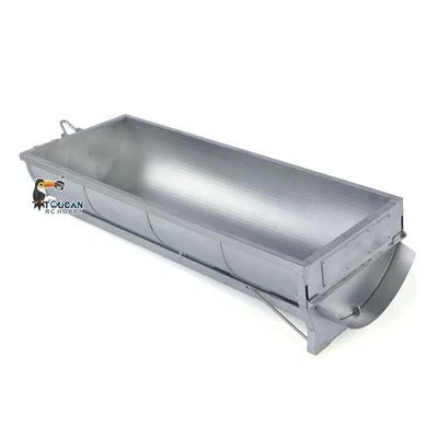 1/14 Metal U Shape Bucket for 10WD RC Roll On Off Tipper 8WD Full Dumper 770S - Image 1 of 4