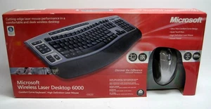 Rare Microsoft Laser Desktop 6000 v2 Wireless Keyboard Sealed Brand New NOS - Picture 1 of 3