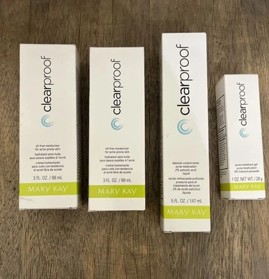 Mary Kay ClearProof Tratamiento Acné, Hidratante, Tónico, Gel Tratamiento Acné Foto 1 de 4