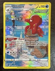Pokémon TCG Brilliant Stars Trainer Gallery Octillery #TG03/TG30 FullArt Holo NM - Picture 1 of 2