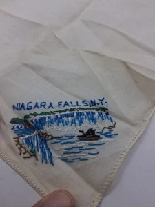 Pañuelo vintage Cataratas del Niágara 8,5x9 pulgadas - Imagen 1 de 2