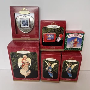 Menge 6 - 1999 Hallmark Andenken Ornamente Howdy Doody Engel Lucy und mehr - Bild 1 von 6