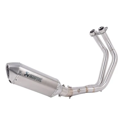 Slip On Exhaust Pipe Muffler Full System For Yamaha MT-07 FZ07 2014-24 R7 21-25 — 第 1/4 张图片