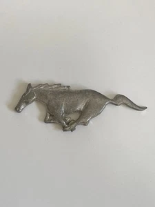 Pewter Mustang Galloping Horse Flat Figurine - Picture 1 of 4