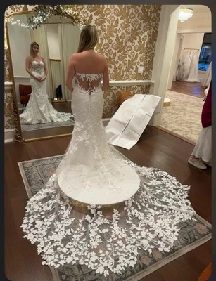 BRAND NEW UNALTERED Size 10 Madi Lane Thane Crepe Wedding Dress STYLE CODE: ML24 - Image 1 of 4