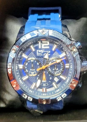 Reloj deportivo Daniel Steiger Adventurer AZUL para hombre 44 mm - NUEVO EN CAJA Foto 1 de 4