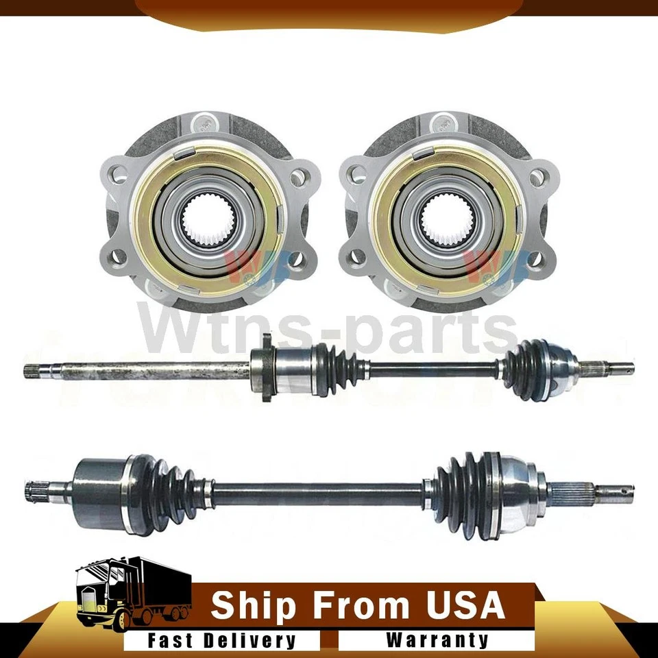 4X KIT DE COJINETE DE RUEDA JUNTAS DE EJE CV DELANTERO PARA NISSAN QUEST 2004-2006 TRABAJO PESADO Foto 1 de 4