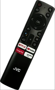 New Original RM-C3734 For JVC 4K QLED Android Voice TV Remote Control RM-C2130B - Picture 1 of 4