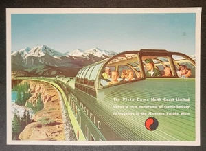 Cartolina d'epoca - Vista-Dome North Coast Limited - 5,5 x 7,5 pollici - Foto 1 di 6