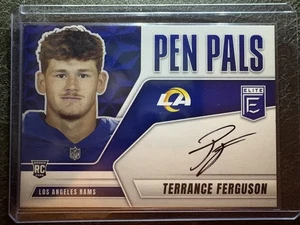 2025 Donruss Elite Pen Pals Terrance Ferguson On Card Auto RC Los Angeles Rams - Picture 1 of 2