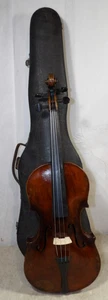 Antique Stradivarius Copy Violin Bruno Germany W/Case 4/4 Stradiuarius 1900s - Picture 1 of 20