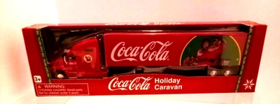Camión semi tractor Coca-Cola Holiday Caravan 2009 1:64 recompensas de metal fundido Foto 1 de 4