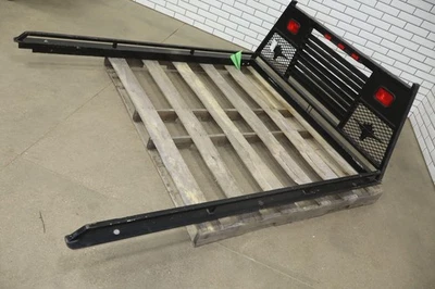 99-12 Ford F250 F350 Short Bed Headache Rack/Bed Rails Black Texas Longhorn Foto 1 de 4