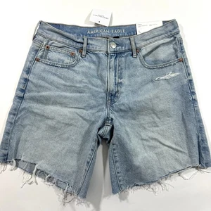New American Eagle 8 Inch Perfect Bermuda Shorts Size 6 28 - Picture 1 of 6