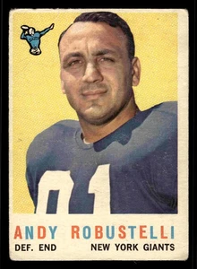 1959 Topps Andy Robustelli (HOF) #147 - New York Giants - Picture 1 of 2
