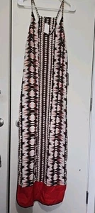 Felicity & Coco Women’s Colorful Abstract Print Boho Spaghetti Maxi Dress M - Picture 1 of 8