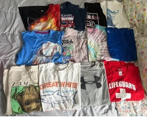 Middle School Boys Size 10, 12,14,16 Summer Clothes Shorts Tshirts Muscle Shirts - Picture 1 of 3