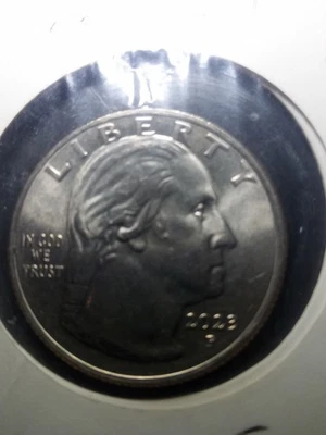 2023 Philadelphia Maria Tall Chief Quarter Die Chip Extra Feather - Image 1 of 4