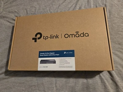 TP-Link | Omada 10-Port Gigabit Smart Switch | 8* PoE+ Model SG2210MP New - Image 1 of 4