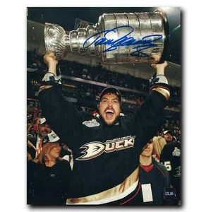 Teemu Selanne Anaheim Ducks Autographed Stanley Cup 8x10 Photo - Picture 1 of 1