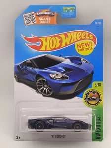 Hot Wheels Mainline 2016 Super Treasure Hunt - '17 Ford GT - STH blue 1:64 OVP - Bild 1 von 17