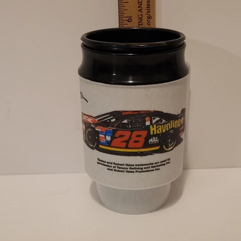 Dale Jarrett #28 NASCAR Havoline Racing Insulated Mug Coffee 12 oz Cover