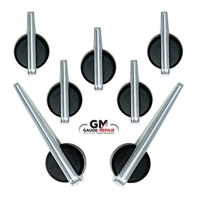 Escalade Premium Speedo Cluster Pointer Set for 2003-2013 GM Gauges White Chrome - Image 1 of 4