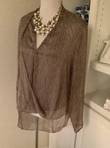 Hailstones Heritage Too, Size 6, Brown, Sheer, Layered, Draped, Polyester - Picture 1 of 10