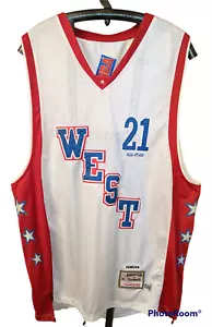 Mitchell Ness NBA San Antonio Spurs TIM DUNCAN All-Star Jersey Sz. 60 (4XL) -NWT - Picture 1 of 12