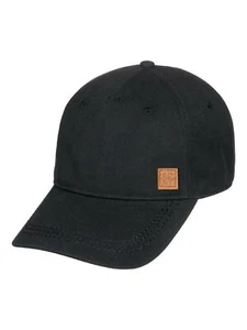 ROXY WOMENS BASEBALL CAP.NEW EXTRA INNINGS ADJUSTABLE BLACK COTTON GIRLS HAT S25 - Picture 1 of 4