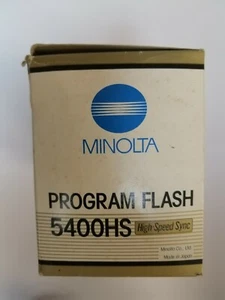 MINOLTA PROGRAM FLASH 5400 HS Shoe Mount Flash - Picture 1 of 7