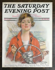 Vintage Saturday Evening Post October 15, 1927 W.H. Coffin Artwork Cover Only - Bild 1 von 1