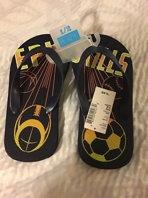 The Children’s Place “Epic Skills” Flip Flops Size 1/2.  New With Tags - Изображение 1 из 3