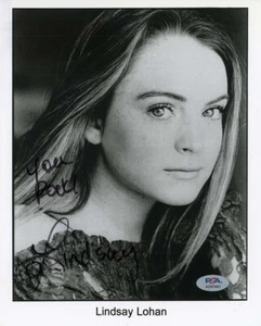 Lindsay Lohan Young Autographed Signed 8x10 Photo Certified Authentic PSA/DNA - Picture 1 of 1