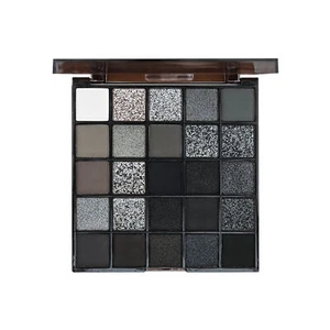Black Smoky Eye Shadow Palette 25 Colors Dark Style Black Swan Eyeshadow Tray - Picture 1 of 12