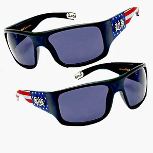 LOCS Sonnenbrille 91107 amerikanische Flagge - 100 % UVA-/UVB-Schutz - Bild 1 von 3