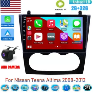 9" Android 12 Car Radio Apple Carplay GPS Navi For 2008-2012 Nissan Altima Teana - Picture 1 of 11