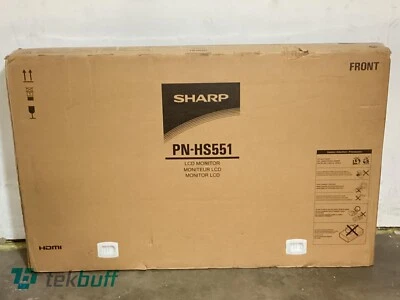 Sharp PN-HS551 55" 4K UHD LED-backlit Digital Signage Display - Image 1 of 2