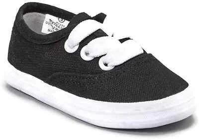 Zapatilla deportiva de lona para niños Pitter Patter adorable primer zapato para bebé (bebé/niño pequeño) Foto 1 de 2