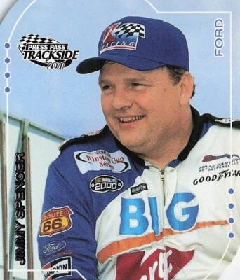 2001 Press Pass NASCAR Racing Trackside Die-Cut #28 Jimmy Spencer - Image 1 of 3