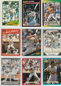 Lot of 9 Mark McGwire Baseball Cards Mint Topps Score Dunruss Leaf Fleer Classic - Bild 1 von 2