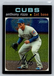 2020 Topps Heritage #THC-373 Anthony Rizzo Chrome NM+