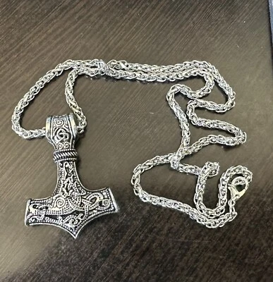 Thors Hammer pendant and necklace Mjölnir - Image 1 of 4