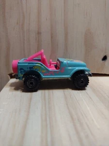 Vintage HOT WHEELS 1990 JEEP PINK INTERIOR MALAYSIA . B53 - Picture 1 of 6
