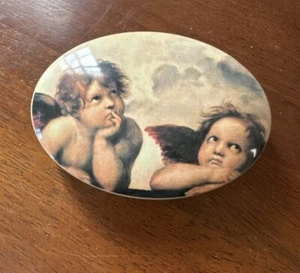 AVON. Reloj Ángel Querubín Vintage Años 90 Caja Baratija Lata - Imagen 1 de 5