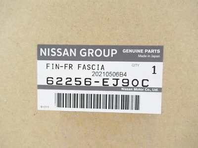 Bisel de lámpara de registro delantero de pasajero genuino OEM Nissan Infiniti 62256-EJ90C Foto 1 de 4